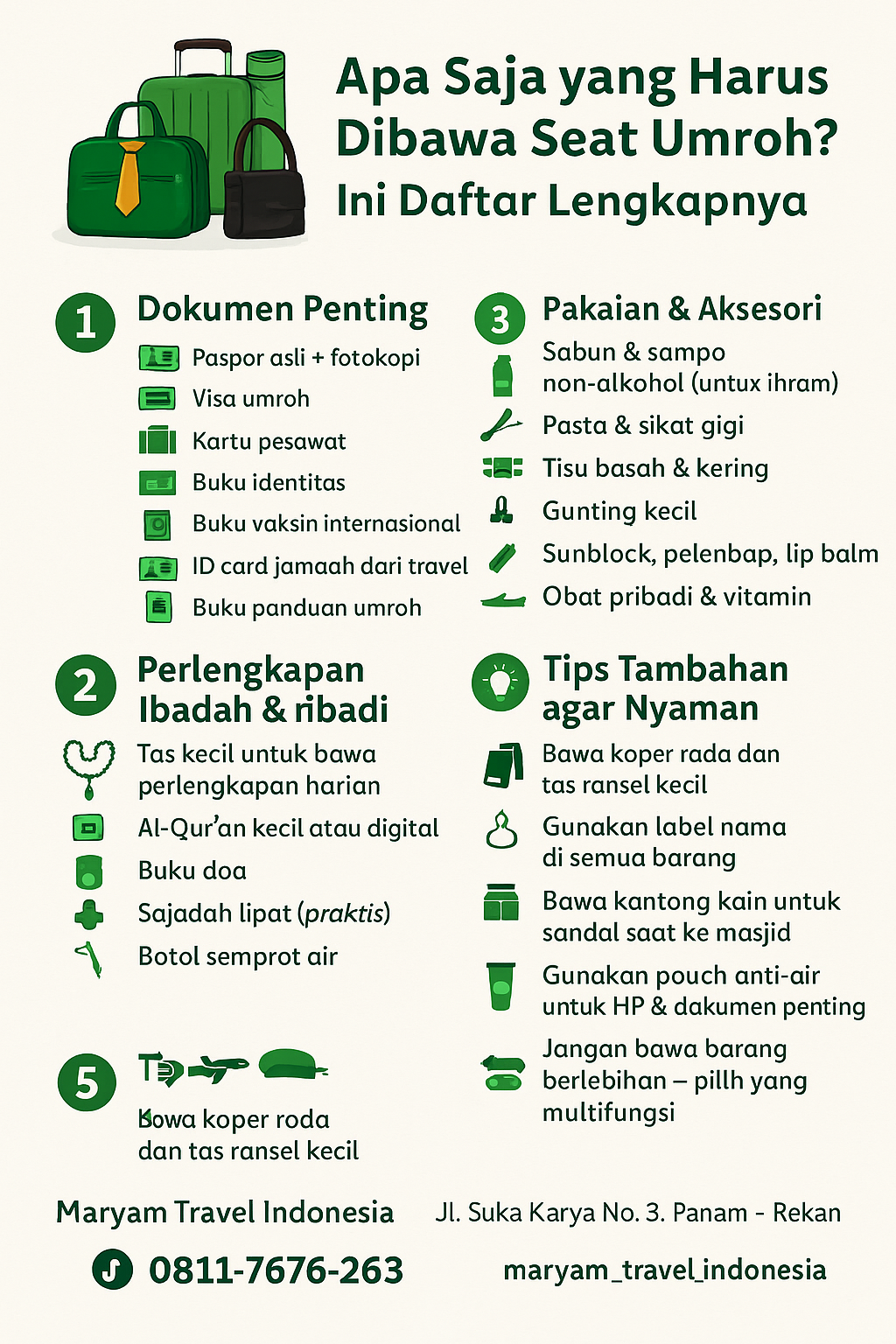 Apa Saja yang Harus Dibawa Saat Umroh? Ini Daftar Lengkapnya!